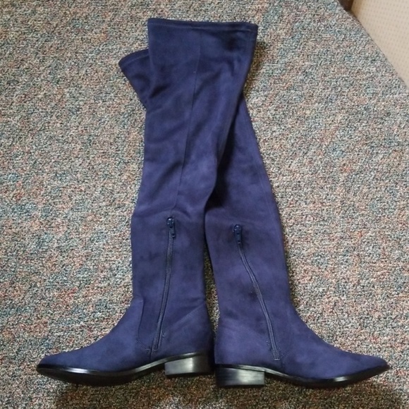 aldo navy blue boots